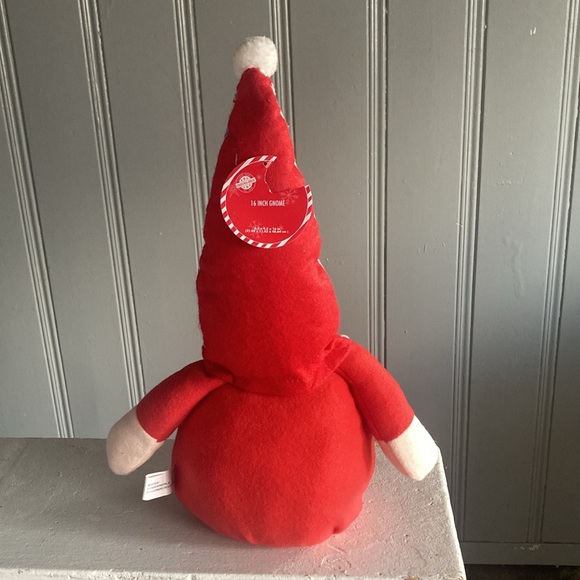 NWT- 16” Adorable Red- White, Red & Gray ❄️ Hat- Holiday Gnome Decoration - Picture 7 of 16